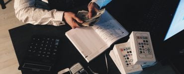 accountant counting money